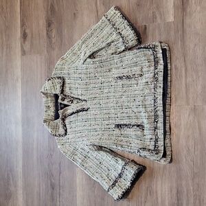 Brooks Brothers pullover top, 3 button front, half sleeves, multicolor, size 2P